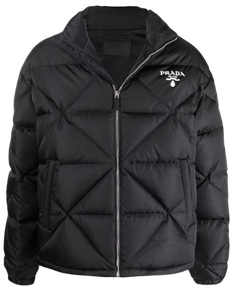 prada jacke herren daunen|Weiss Daunenjacke aus Re.